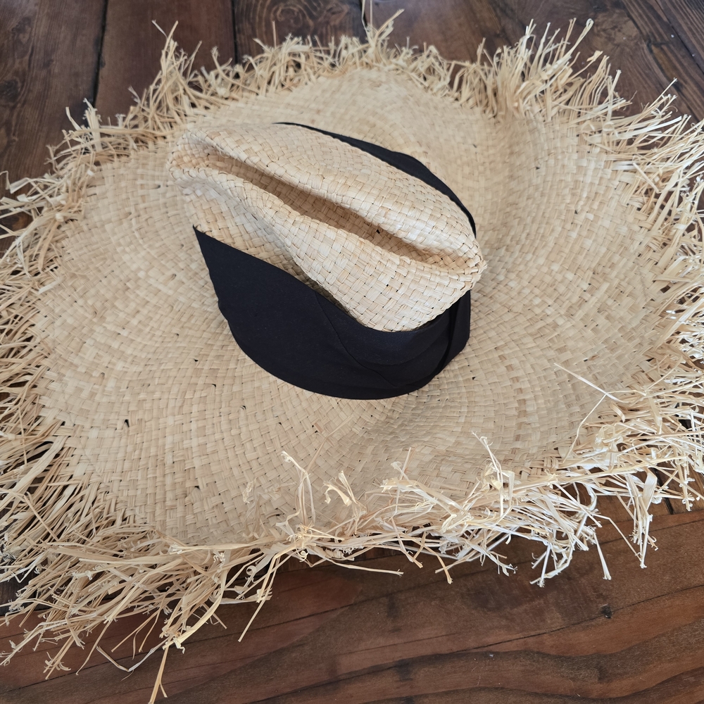 Castaner Straw Sun Hat with Black Band